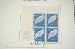 United Nations 1951-1975 Collection Of 275 Mint Corner Blocks In Album