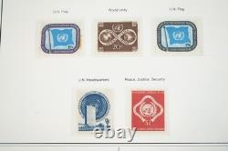 United Nations 1951-1999 Collection Of 725+ Mint Stamps Stored In Mystic Album