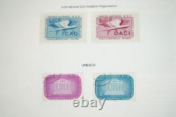 United Nations 1951-1999 Collection Of 725+ Mint Stamps Stored In Mystic Album