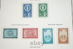 United Nations 1951-1999 Collection Of 725+ Mint Stamps Stored In Mystic Album