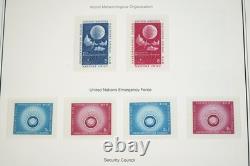 United Nations 1951-1999 Collection Of 725+ Mint Stamps Stored In Mystic Album
