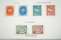 United Nations 1951-1999 Collection Of 725+ Mint Stamps Stored In Mystic Album