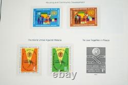 United Nations 1951-1999 Collection Of 725+ Mint Stamps Stored In Mystic Album