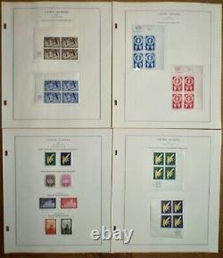 United Nations 1951-74 Collection MNH Imprint Blocks and Blocks in Scott Album