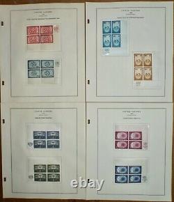 United Nations 1951-74 Collection MNH Imprint Blocks and Blocks in Scott Album