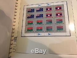 United Nations, 1980 to 2001 Flags MNH 54 Sheet Collection with Lindner Album