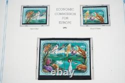 United Nations 1991-1993 Collection Of 200 Mint Stamps Stored In White Ace Album