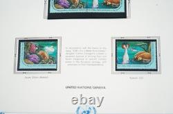 United Nations 1991-1993 Collection Of 200 Mint Stamps Stored In White Ace Album