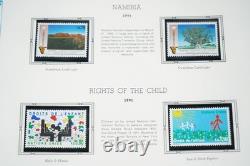 United Nations 1991-1993 Collection Of 200 Mint Stamps Stored In White Ace Album