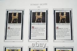 United Nations 1991-1993 Collection Of 200 Mint Stamps Stored In White Ace Album