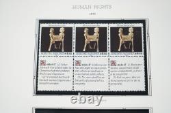 United Nations 1991-1993 Collection Of 200 Mint Stamps Stored In White Ace Album