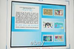 United Nations 1991-1993 Collection Of 200 Mint Stamps Stored In White Ace Album