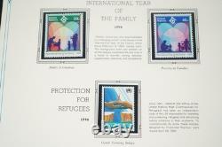 United Nations 1994-1997 Collection Of 200 Stamps & 10 Sheets All Mint In Album