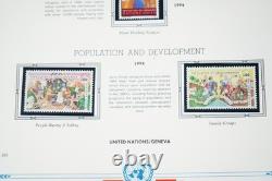 United Nations 1994-1997 Collection Of 200 Stamps & 10 Sheets All Mint In Album