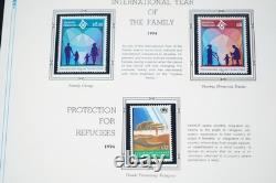 United Nations 1994-1997 Collection Of 200 Stamps & 10 Sheets All Mint In Album