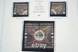 United Nations 1994-1997 Collection Of 200 Stamps & 10 Sheets All Mint In Album