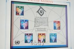 United Nations 1994-1997 Collection Of 200 Stamps & 10 Sheets All Mint In Album