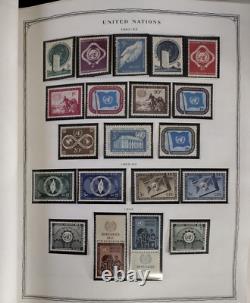 United Nations Minuteman Album 1951-1990 Complete Overloaded Stamp Collection