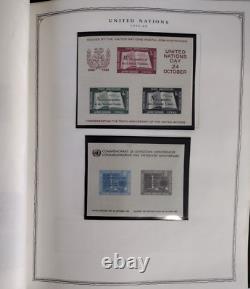 United Nations Minuteman Album 1951-1990 Complete Overloaded Stamp Collection