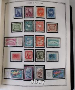 United Nations Minuteman Album 1951-1990 Complete Overloaded Stamp Collection