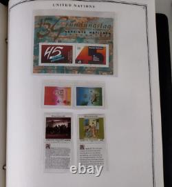 United Nations Minuteman Album 1951-1990 Complete Overloaded Stamp Collection