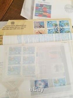 United Nations Stamp Collection Album with Sets & Commemorative Issues 1951-1994