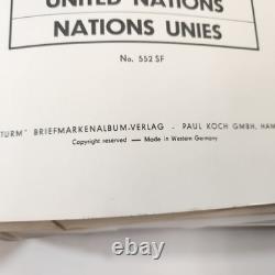 United Nations Stamp Collection Lighthouse Album 200+ Stamps 1950s to 1980s