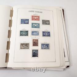 United Nations Stamp Collection Lighthouse Album 200+ Stamps 1950s to 1980s