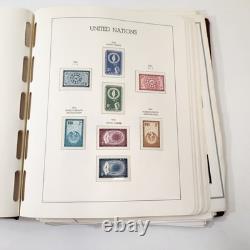United Nations Stamp Collection Lighthouse Album 200+ Stamps 1950s to 1980s