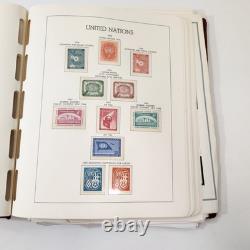 United Nations Stamp Collection Lighthouse Album 200+ Stamps 1950s to 1980s