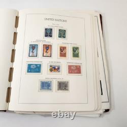 United Nations Stamp Collection Lighthouse Album 200+ Stamps 1950s to 1980s
