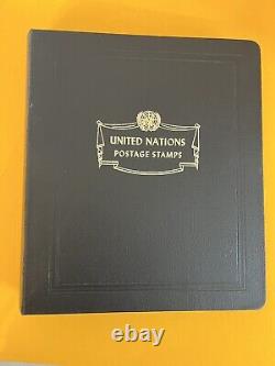 United Nations Stamp Collection in White Ace Album Completed Pgs 1-42, 1951-1969