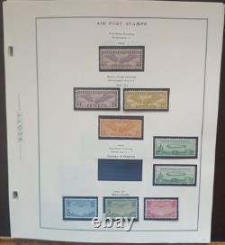 United States Air Post Collection On 26 Scott Album Pages MNH