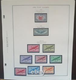 United States Air Post Collection On 26 Scott Album Pages MNH