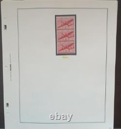 United States Air Post Collection On 26 Scott Album Pages MNH