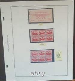 United States Air Post Collection On 26 Scott Album Pages MNH