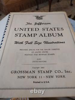 United States Boutique Stamp Collection In Jefferson Album Of 1960. Lots To See
