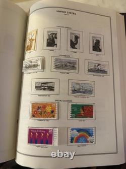 United States Liberty Stamp Album Filled with 549 Vintage U. S. Stamps