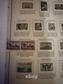 United States Liberty Stamp Album Filled with 549 Vintage U. S. Stamps