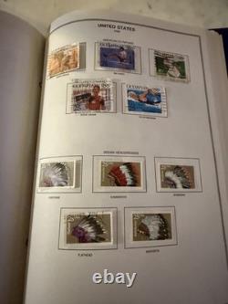 United States Liberty Stamp Album Filled with 549 Vintage U. S. Stamps