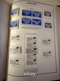 United States Liberty Stamp Album Filled with 549 Vintage U. S. Stamps