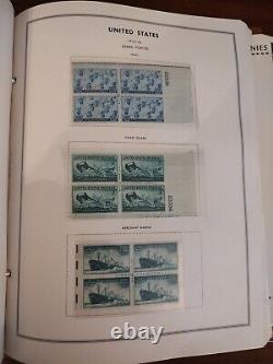 United States Plate Block Stamp COLOSSAL Collection In Harris 1966 album. View