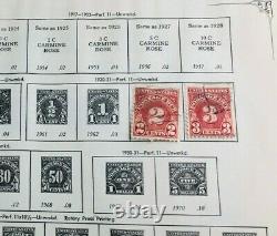 United States Stamp Album Completely Illustrated Some Rare Stamps Included 1870s