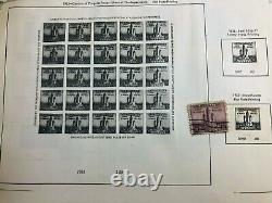 United States Stamp Album Completely Illustrated Some Rare Stamps Included 1870s