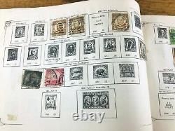 United States Stamp Album Completely Illustrated Some Rare Stamps Included 1870s