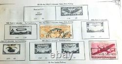 United States Stamp Album Completely Illustrated Some Rare Stamps Included 1870s