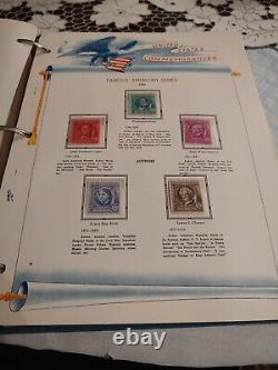 United States Stamp Collection In White Ace Album Late 1800s Forward. HUGE/HCV