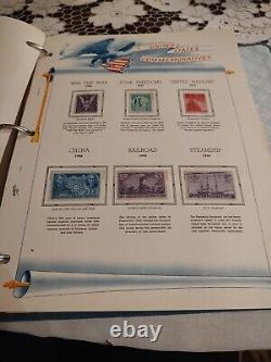 United States Stamp Collection In White Ace Album Late 1800s Forward. HUGE/HCV