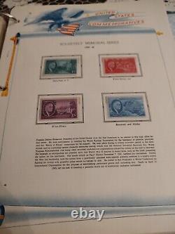 United States Stamp Collection In White Ace Album Late 1800s Forward. HUGE/HCV