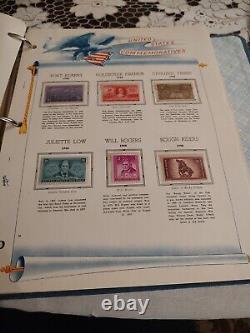 United States Stamp Collection In White Ace Album Late 1800s Forward. HUGE/HCV